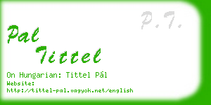 pal tittel business card