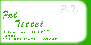pal tittel business card
